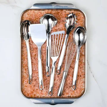 Set de utensilios de cocina Hestan Provisions - Acero inoxidable, 8 piezas - Hestan