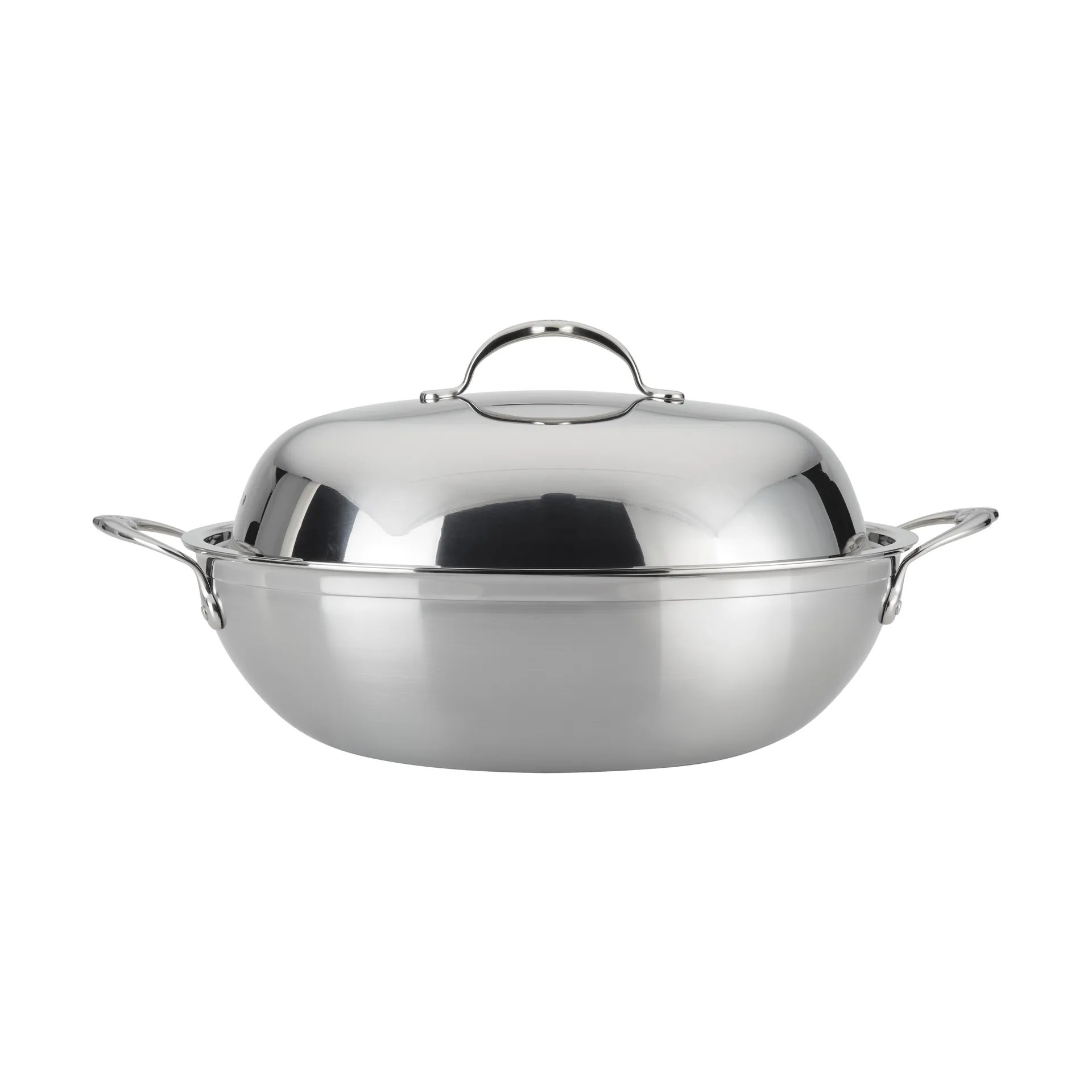 Wok con tapa Hestan Probond 36 cm, Acero inoxidable Hestan
