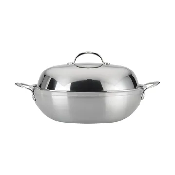 Wok con tapa Hestan Probond 36 cm - Acero inoxidable - Hestan