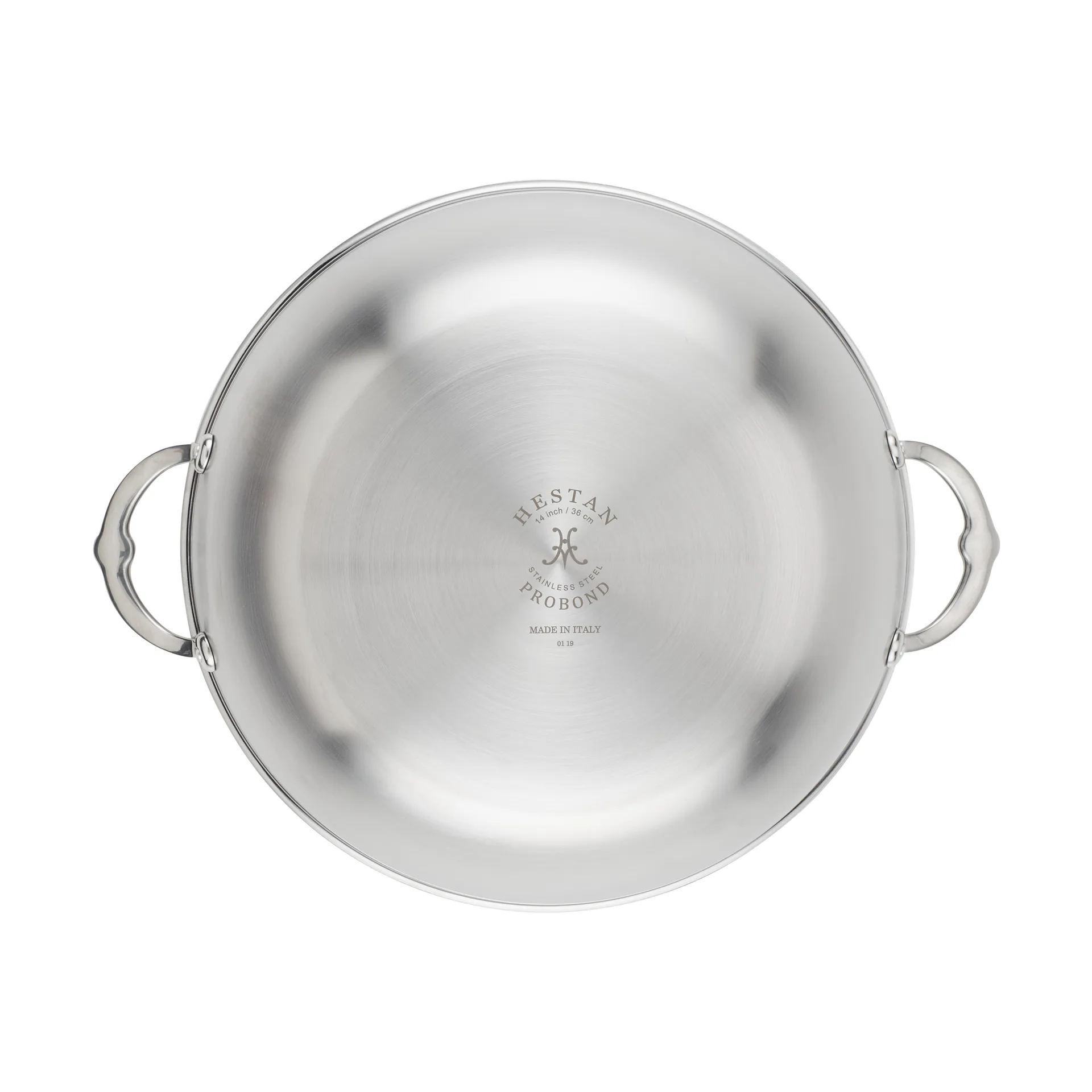 Wok con tapa Hestan Probond 36 cm, Acero inoxidable Hestan