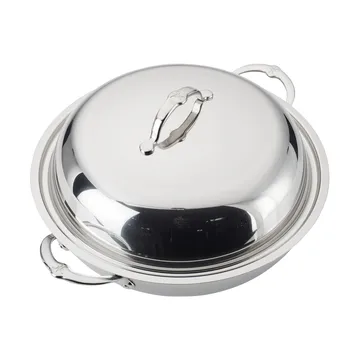 Wok con tapa Hestan Probond 36 cm - Acero inoxidable - Hestan