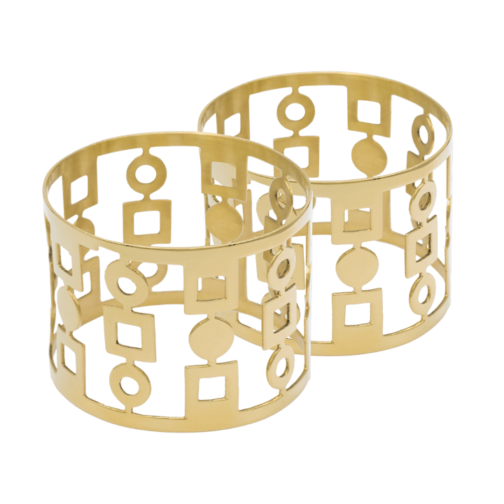 2 Anillos servilleteros Anima, Latón Hilke Collection