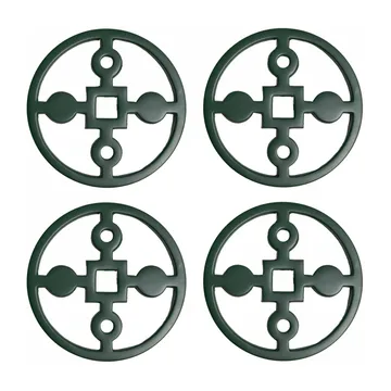 4 Posavasos Anima Gemella - verde - Hilke Collection