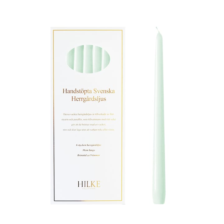 6 Velas Herrgårdsljus 30 cm, Eucalipto Hilke Collection