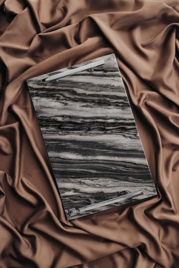 Bandeja Hilke Collection 40,5x25,5 cm - gris mármol-latón macizo - Hilke Collection