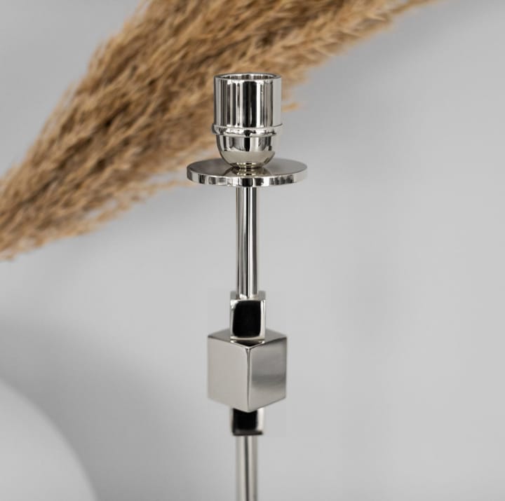 Candelabro Como 40 cm, latón niquelado Hilke Collection