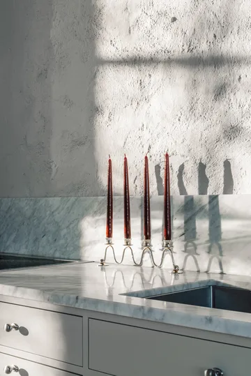 Candelabro de Adviento Lignano Sabbiadoro - Latón niquelado - Hilke Collection