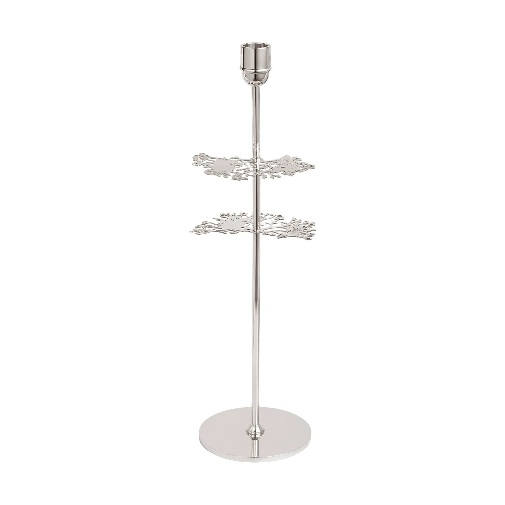 Candelabro Hilke X Mumin No.2, Latón niquelado Hilke Collection