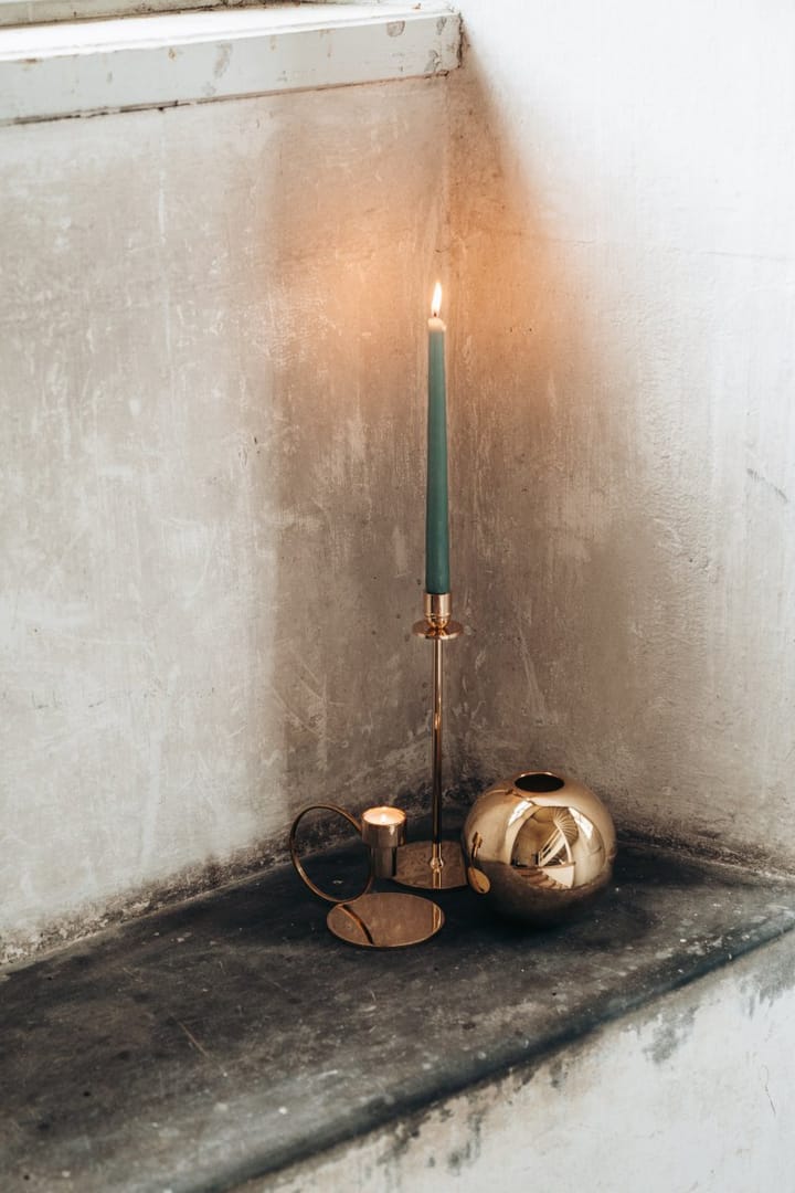 Candelabro Luce Del Sole 30 cm, latón macizo Hilke Collection