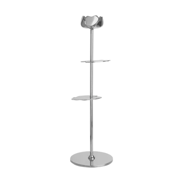 Candelabro Ninfea Alta 30 cm - Latón niquelado - Hilke Collection