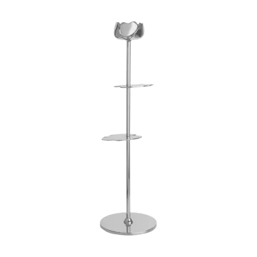 Candelabro Ninfea Alta 40 cm - Latón niquelado - Hilke Collection