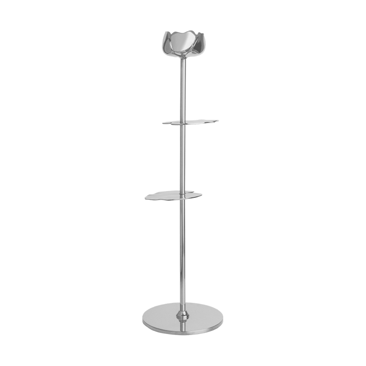 Candelabro Ninfea Alta 40 cm - Latón niquelado - Hilke Collection