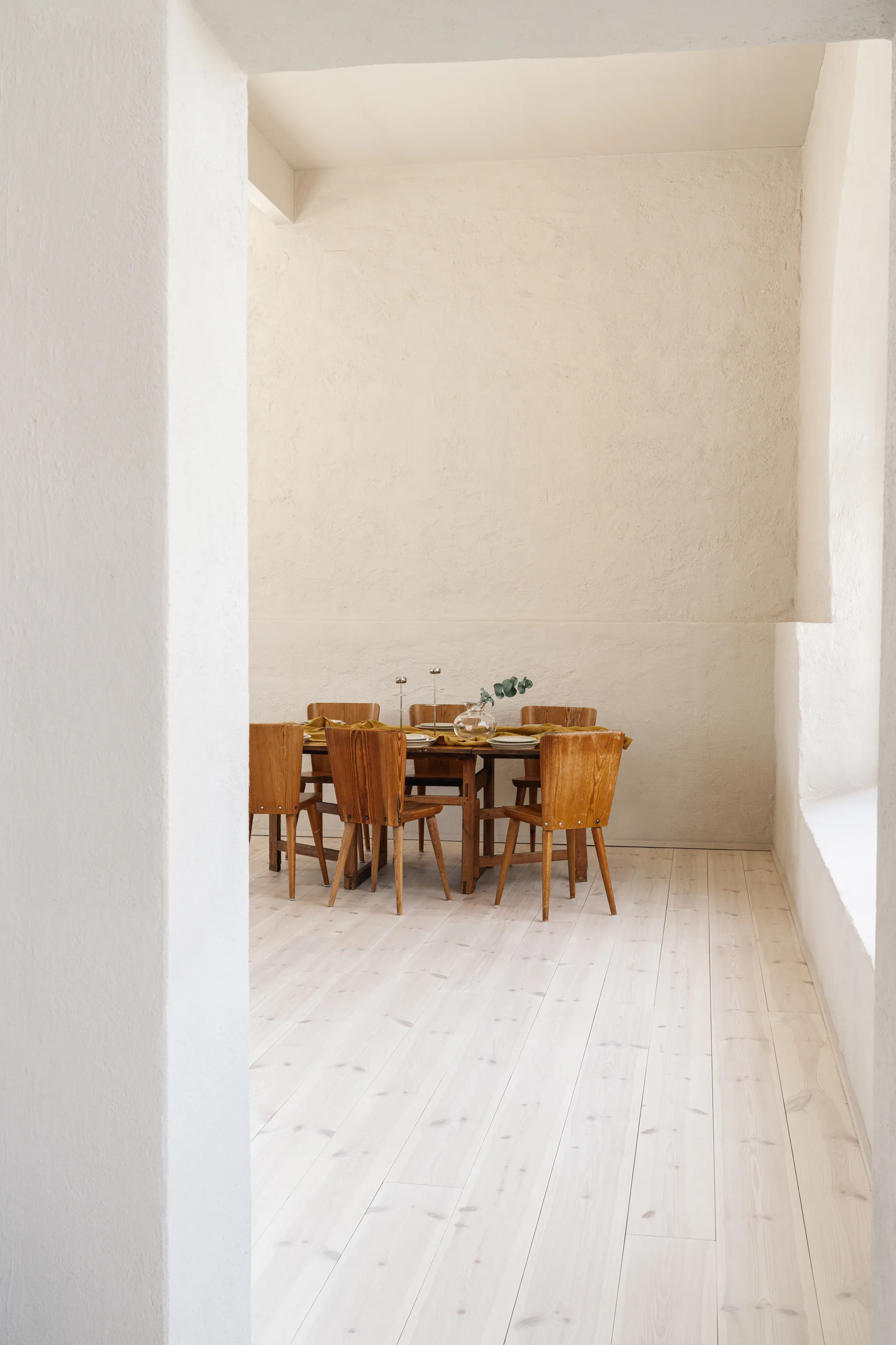 Candelabro Ninfea Alta 40 cm, Latón niquelado Hilke Collection