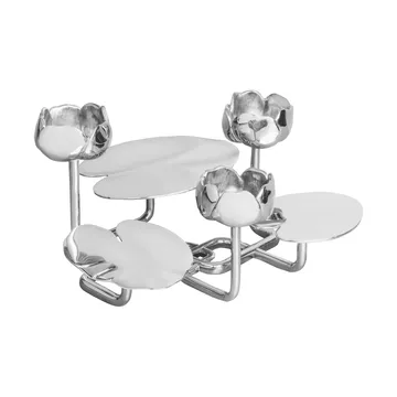 Candelabro Ninfea grande - Latón niquelado - Hilke Collection