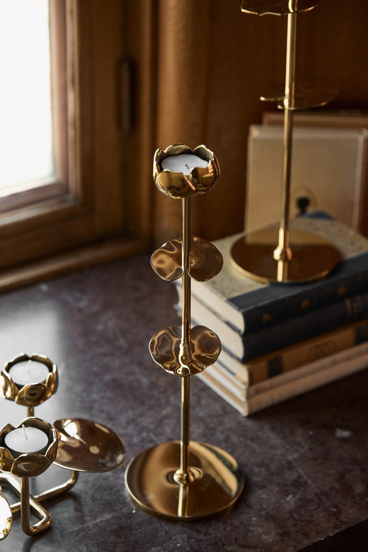 Candelabro Ninfea grande, Latón Hilke Collection