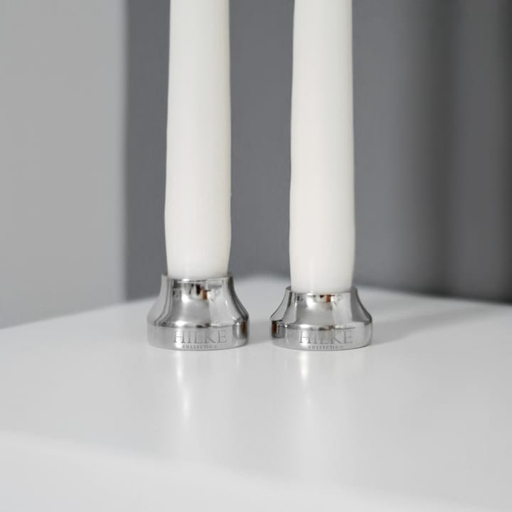 Candelabro Piccolo no.2, latón niquelado Hilke Collection