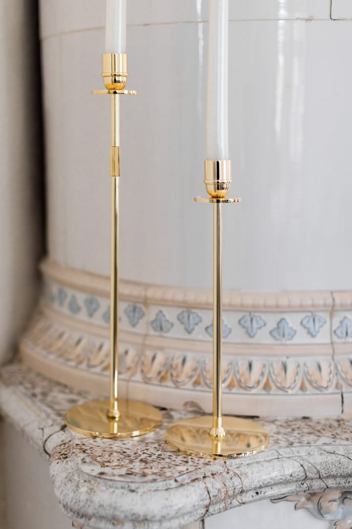 Candelabro Tuti 40 cm, latón macizo Hilke Collection