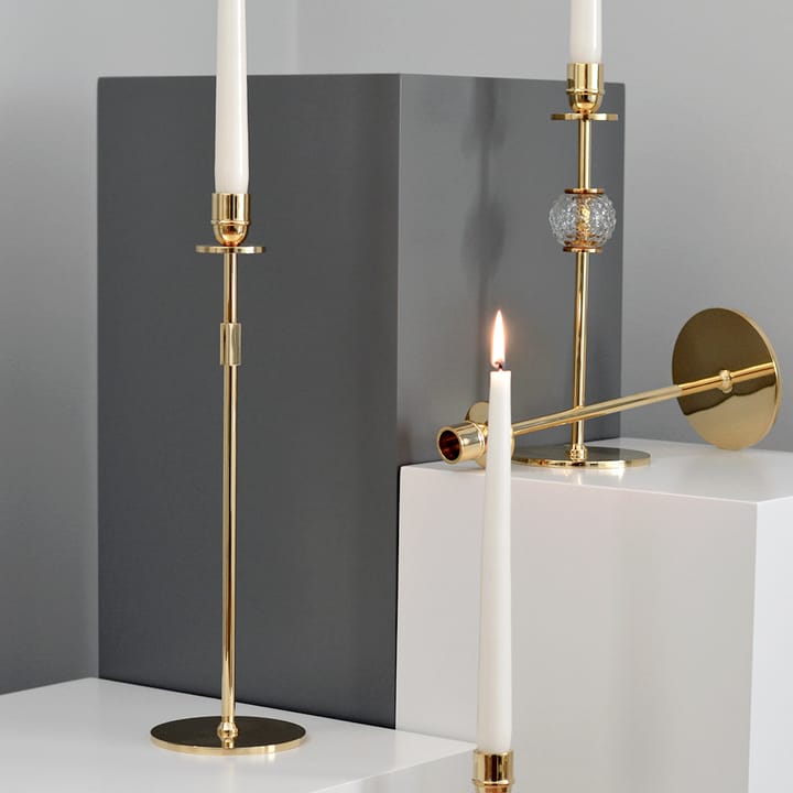 Candelabro Tuti 40 cm, latón macizo Hilke Collection