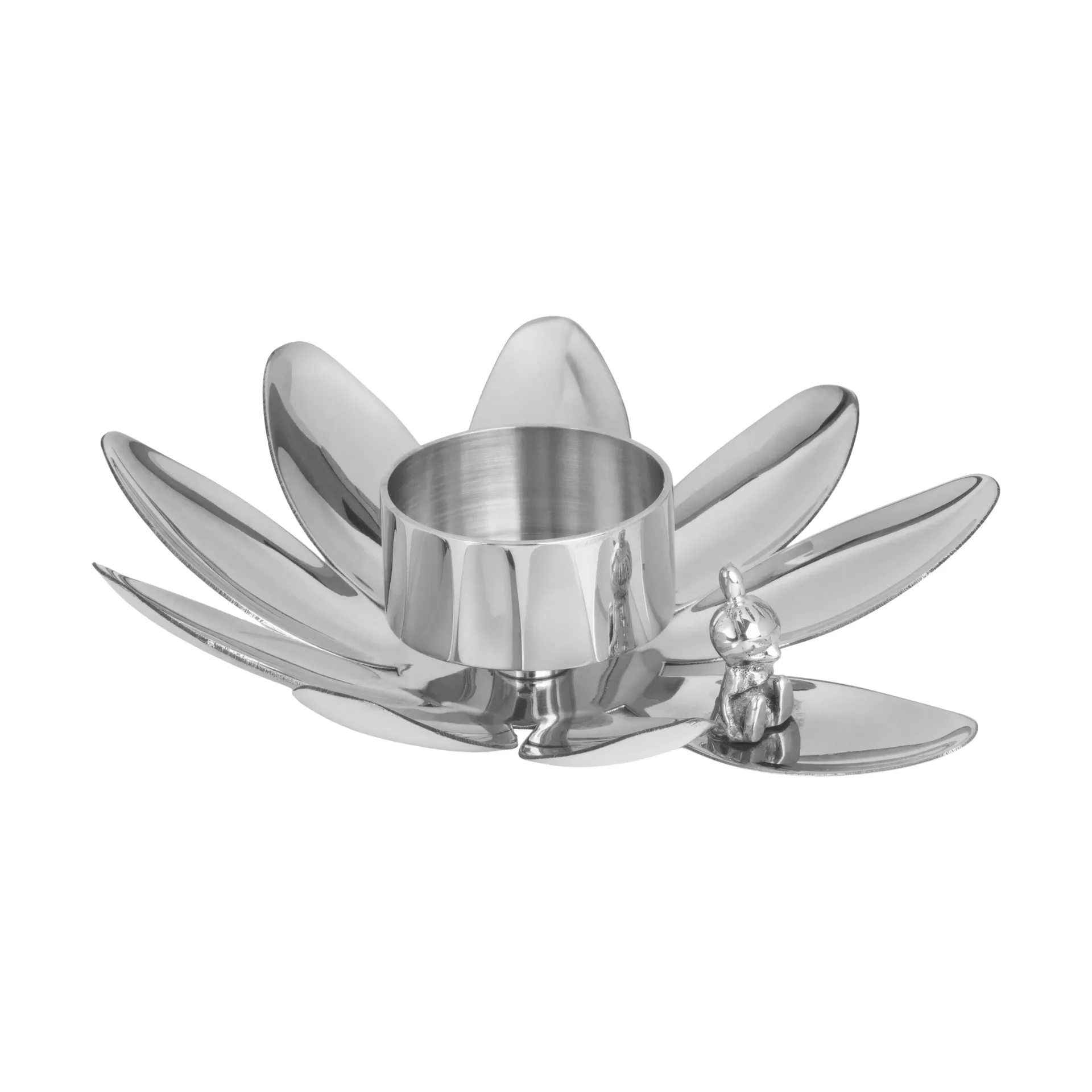 Portavelas Hilke X Mumin Lilla My, Latón niquelado Hilke Collection