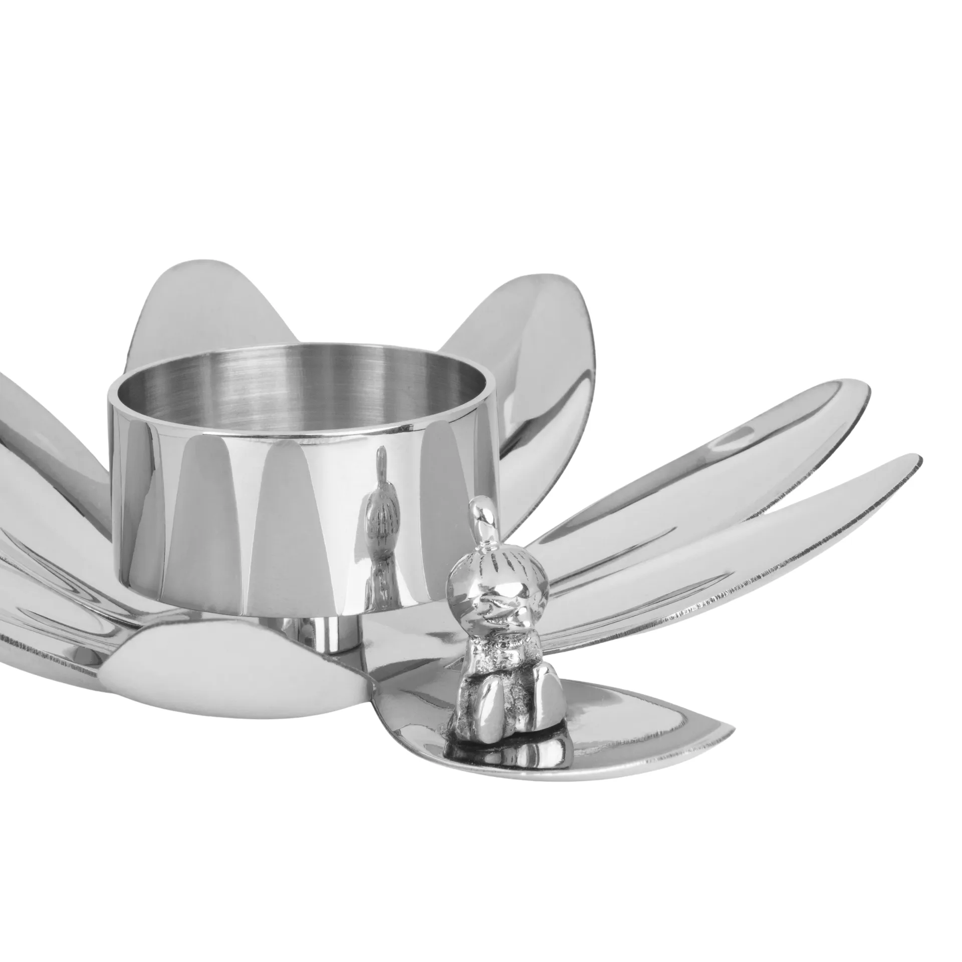 Portavelas Hilke X Mumin Lilla My, Latón niquelado Hilke Collection