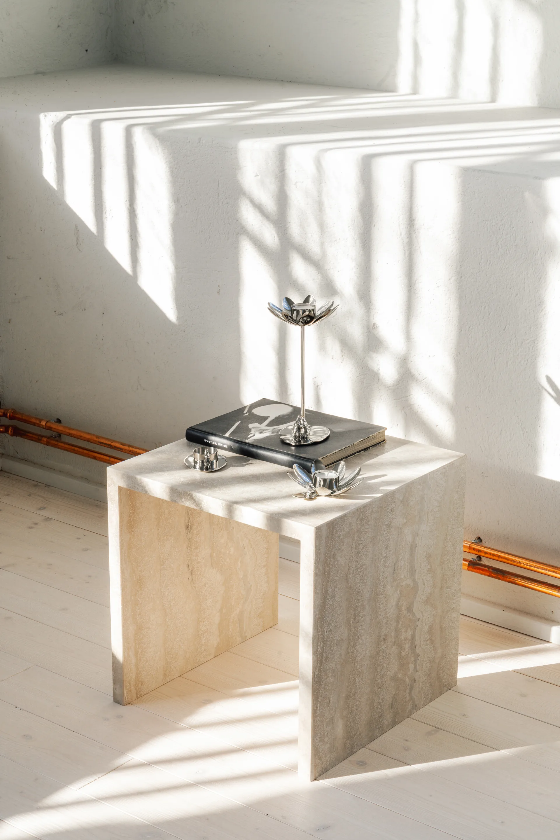 Portavelas Hilke X Mumin Lilla My, Latón niquelado Hilke Collection