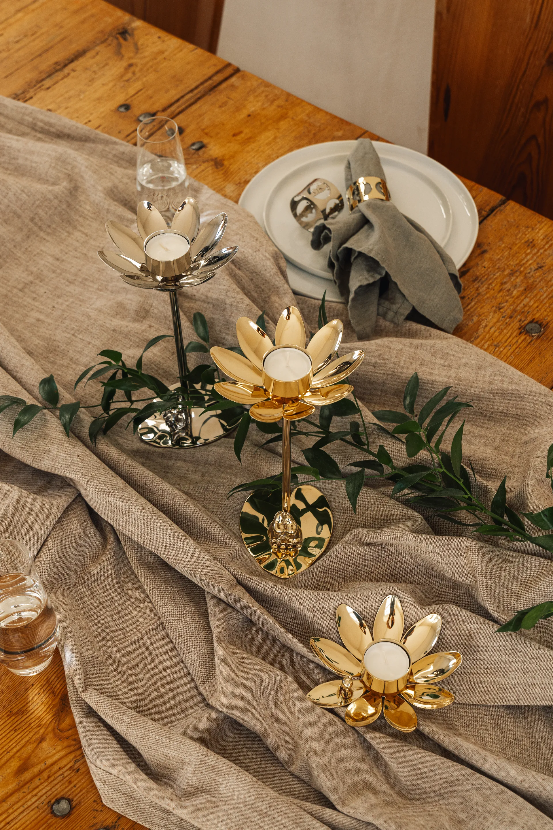 Portavelas Hilke X Mumin Lilla My, Latón Hilke Collection