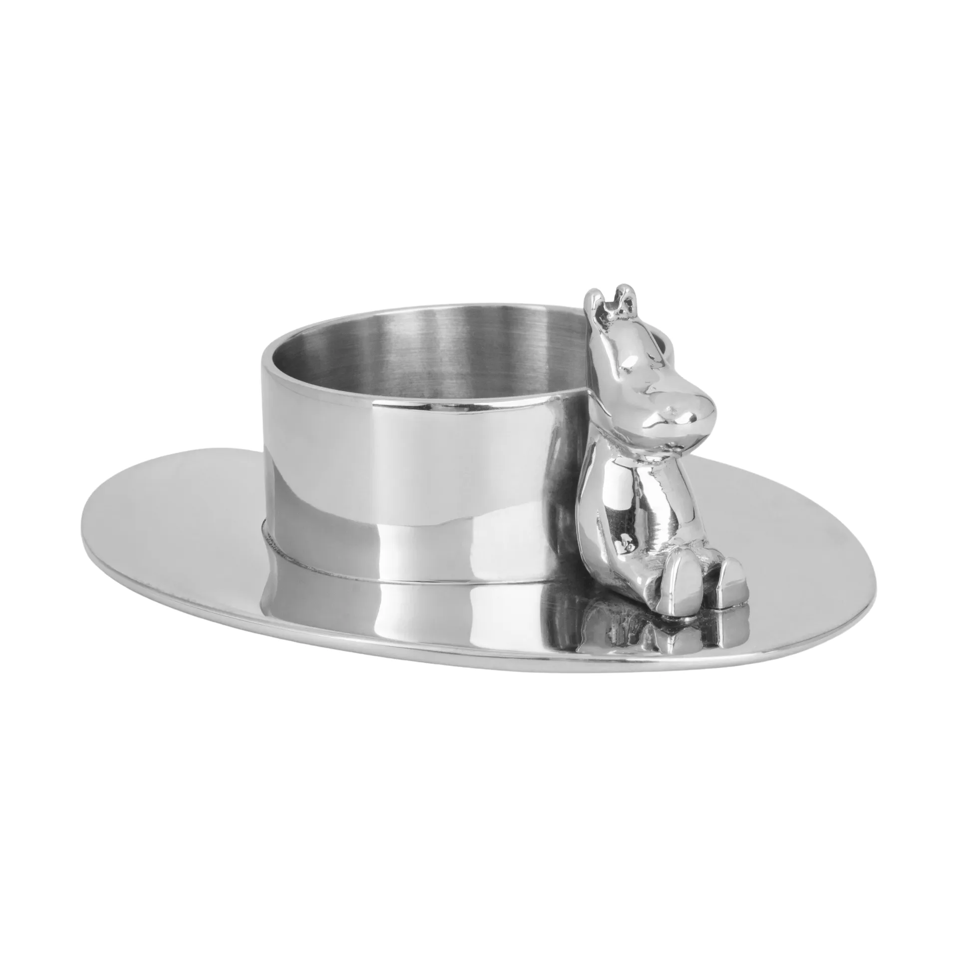 Portavelas Hilke X Mumin No.3, Latón niquelado Hilke Collection