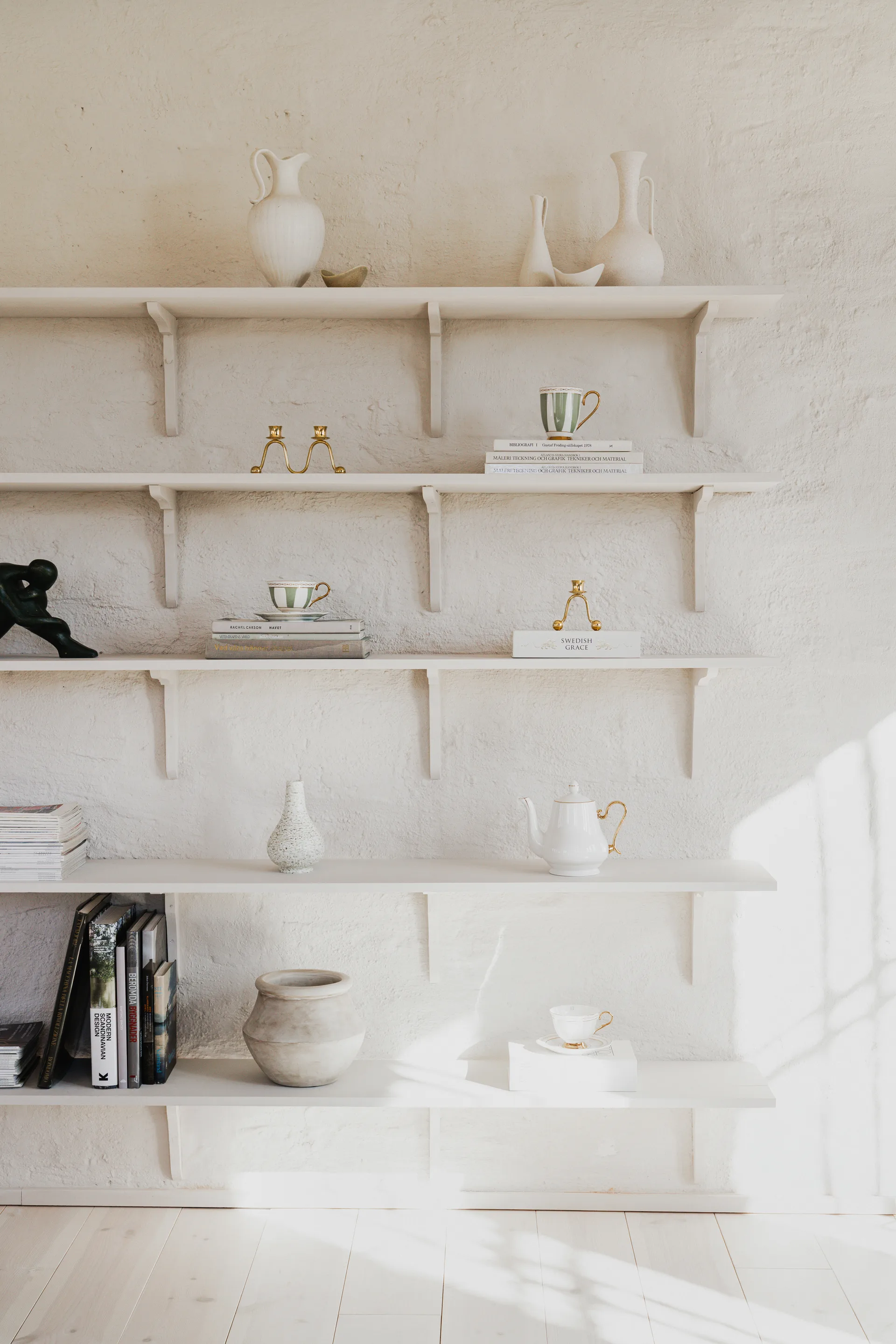 Taza con plato Strisce Salvia, 22 cl Hilke Collection