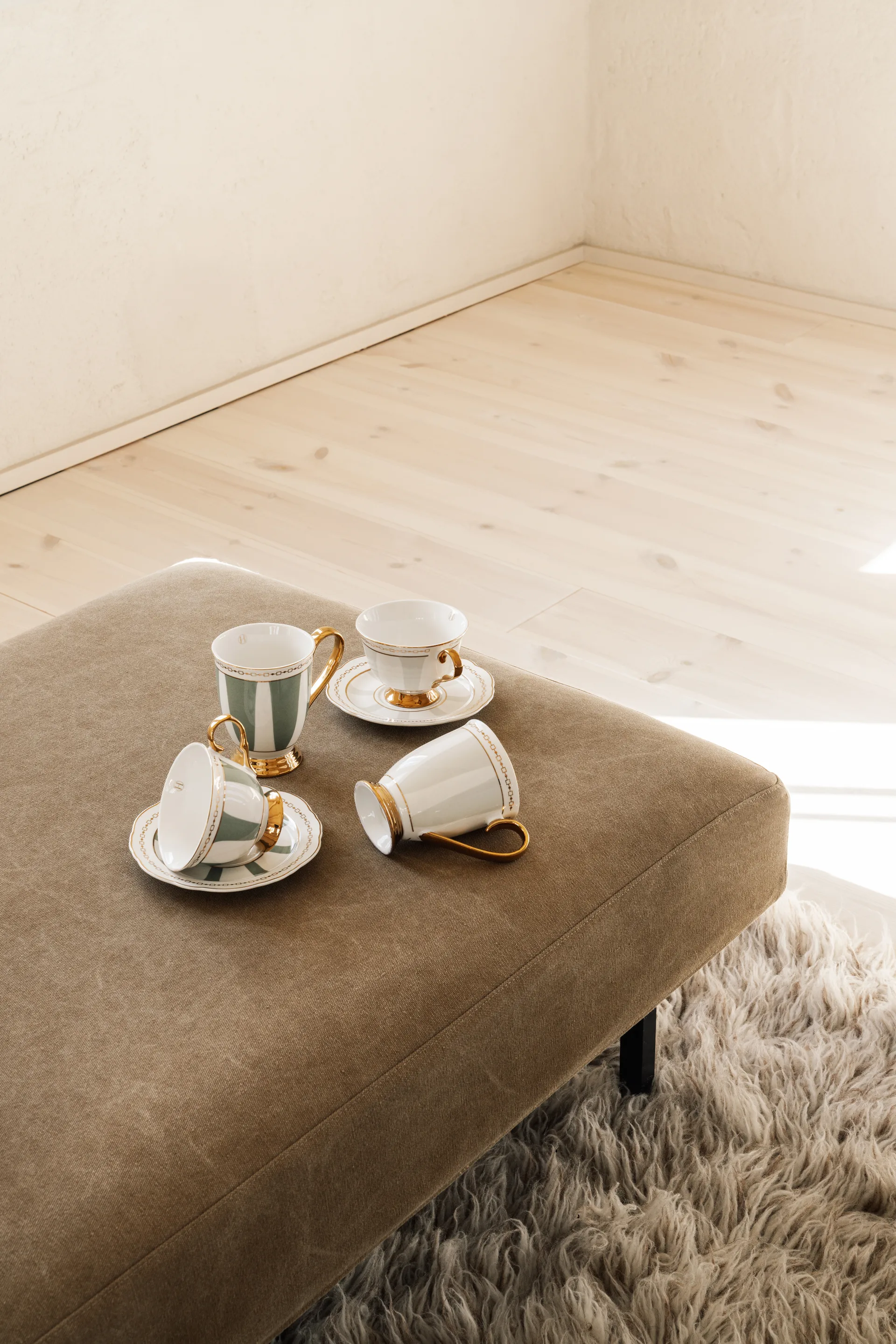 Taza Strisce Salvia, 28 cl Hilke Collection