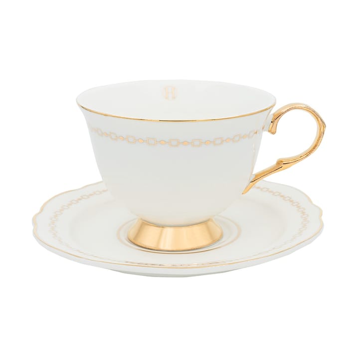 Taza y platillo Anima Bianco - 22 cl - Hilke Collection