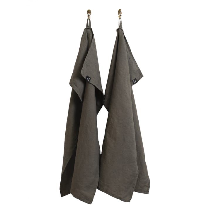 2 Paños de cocina Sunshine - Charcoal (gris oscuro) - Himla