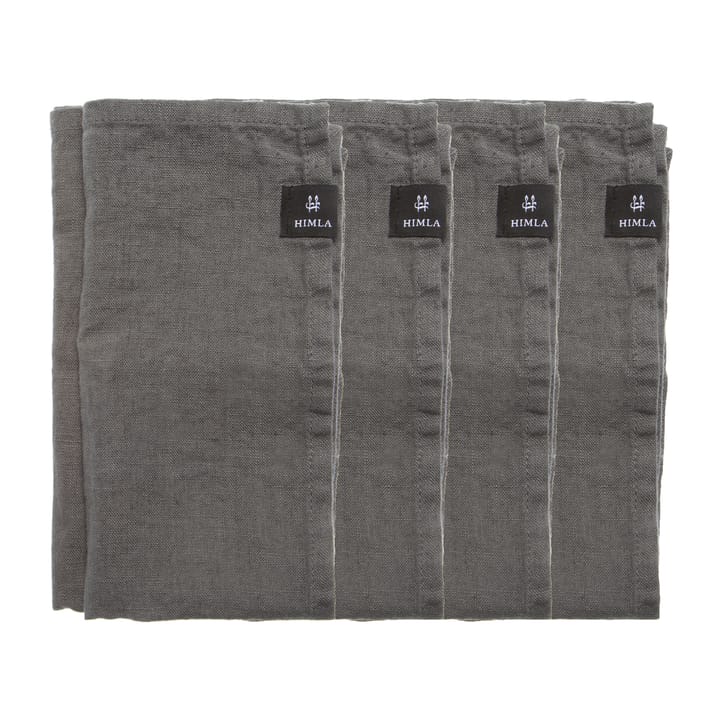 4 Servilletas Sunshine - Charcoal (gris oscuro) - Himla