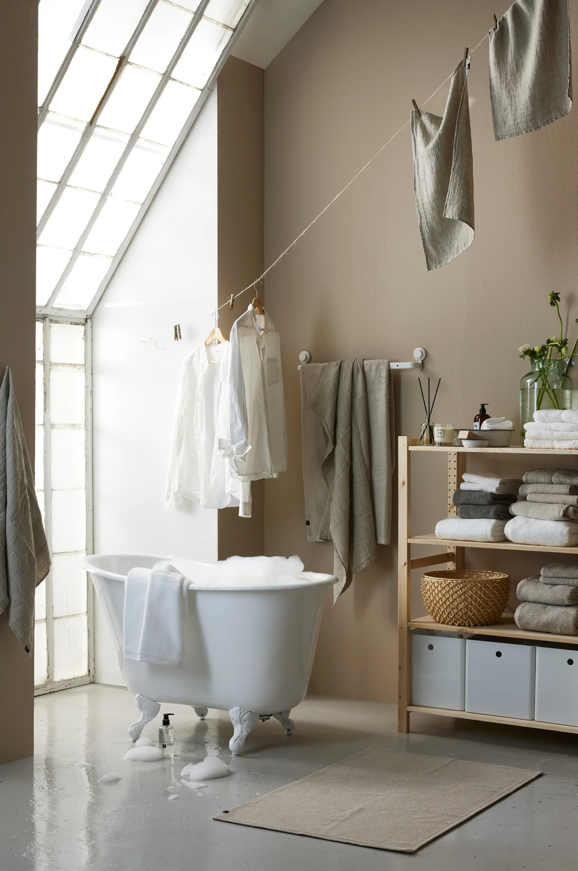 Alfombra de baño Max 60x90 cm, Mother of pearl (beige) Himla