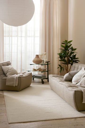 Alfombra de lana Himla natural (beige claro) - 140 x 200 cm - Himla