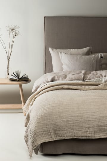 Colcha de cama Hannelin beige-blanco - 160 x 260 cm - Himla