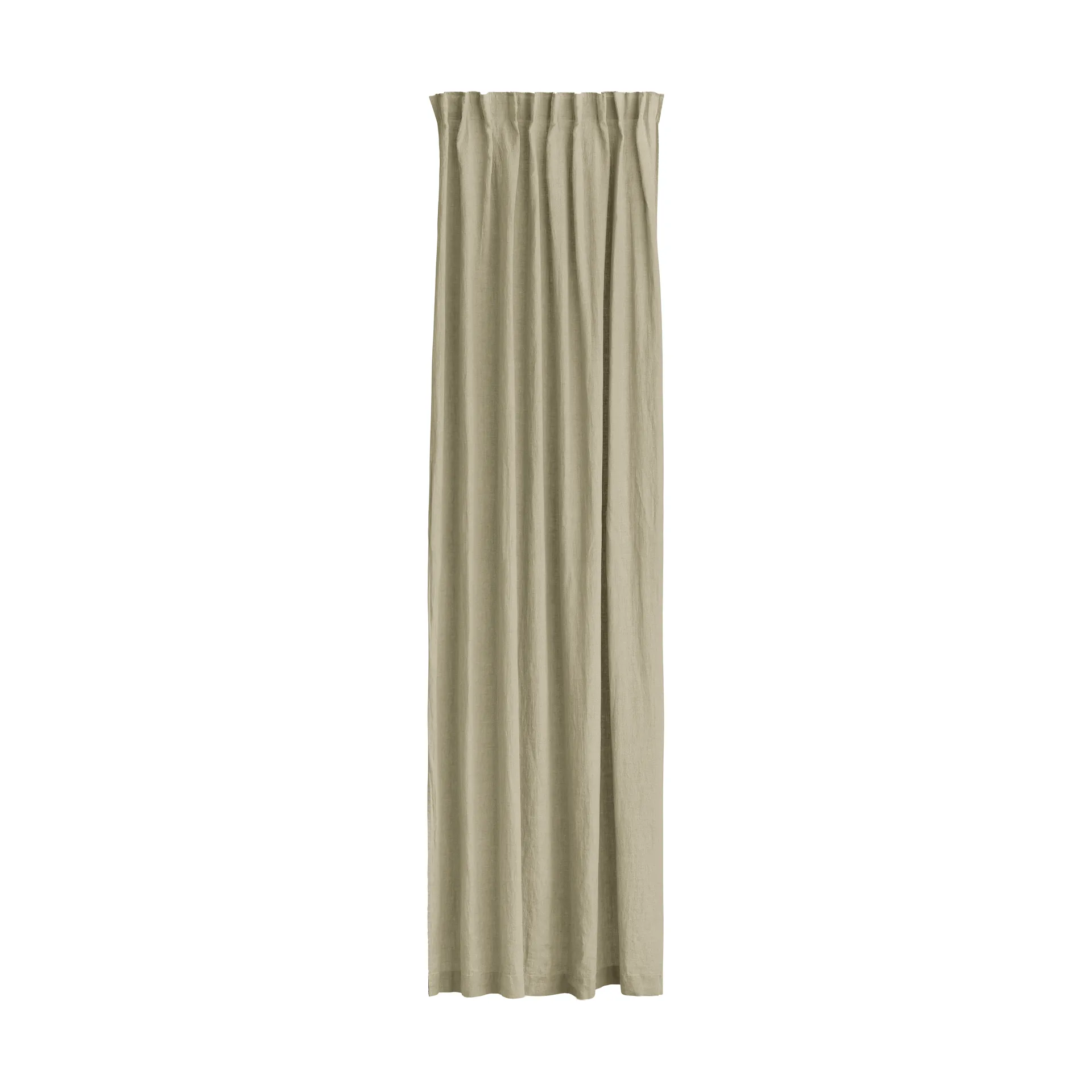 Cortina Sunrise con cinta para fruncir 280x250 cm, Orgánico (verde) Himla