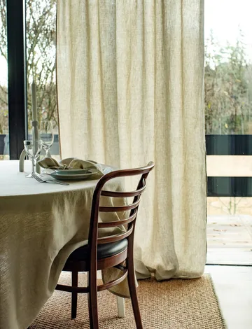 Cortina Sunrise con cinta para fruncir 280x290 cm - Orgánico (verde) - Himla