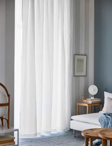 Cortina Sunrise con cinta para fruncir 280x290 cm - White - Himla