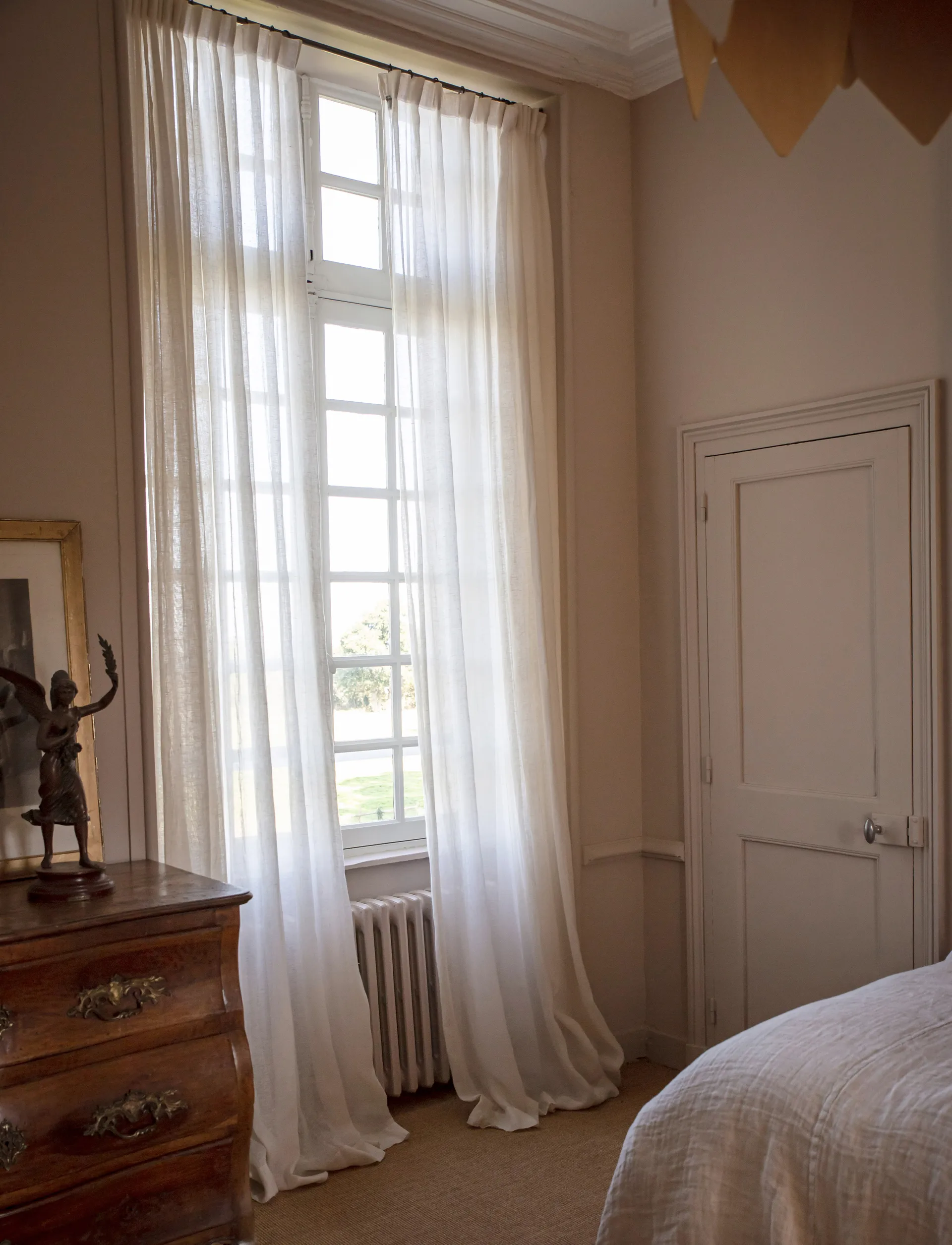 Cortina Sunrise con cinta para fruncir 280x290 cm, White Himla