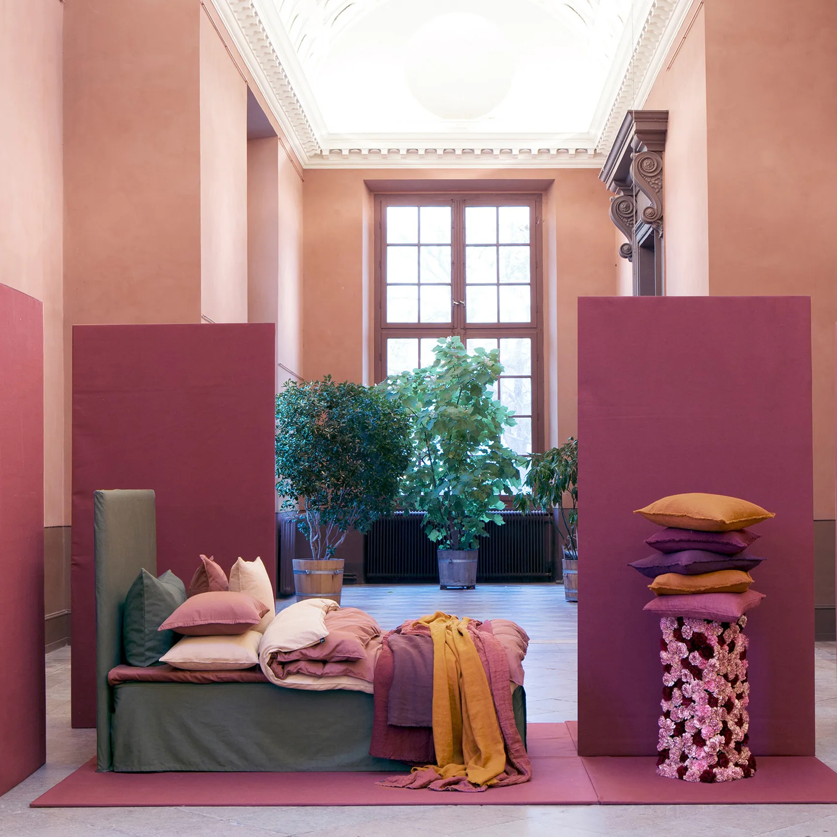 Falda de cama Weroblenight 90x220x42 cm, Charcoal Himla