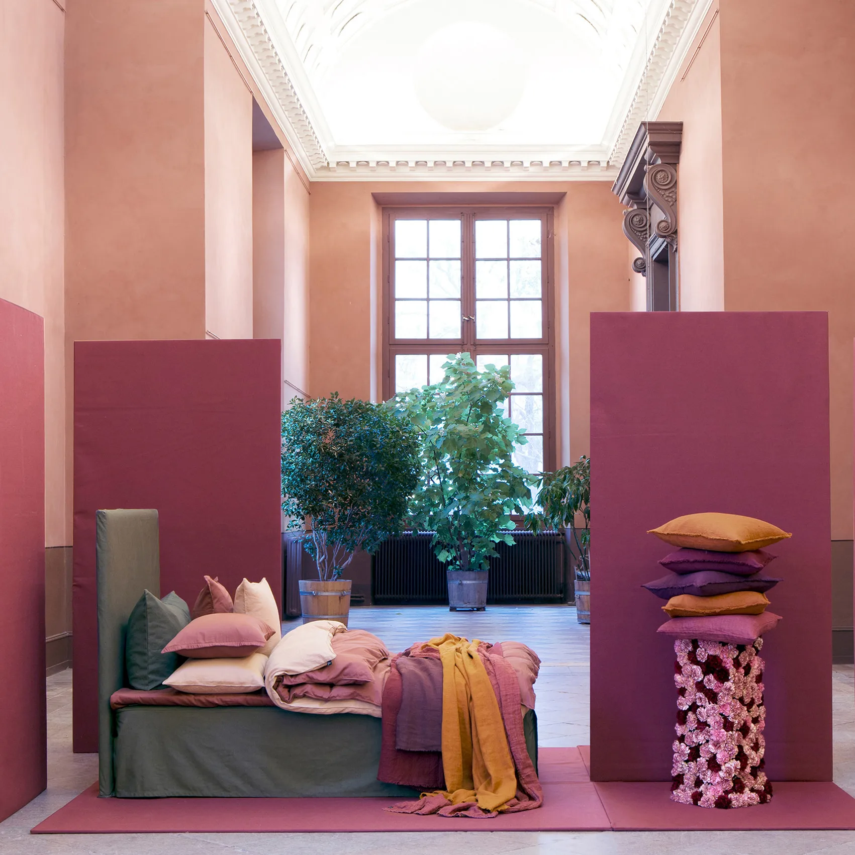 Falda de cama Weroblenight 90x220x52 cm, Charcoal Himla