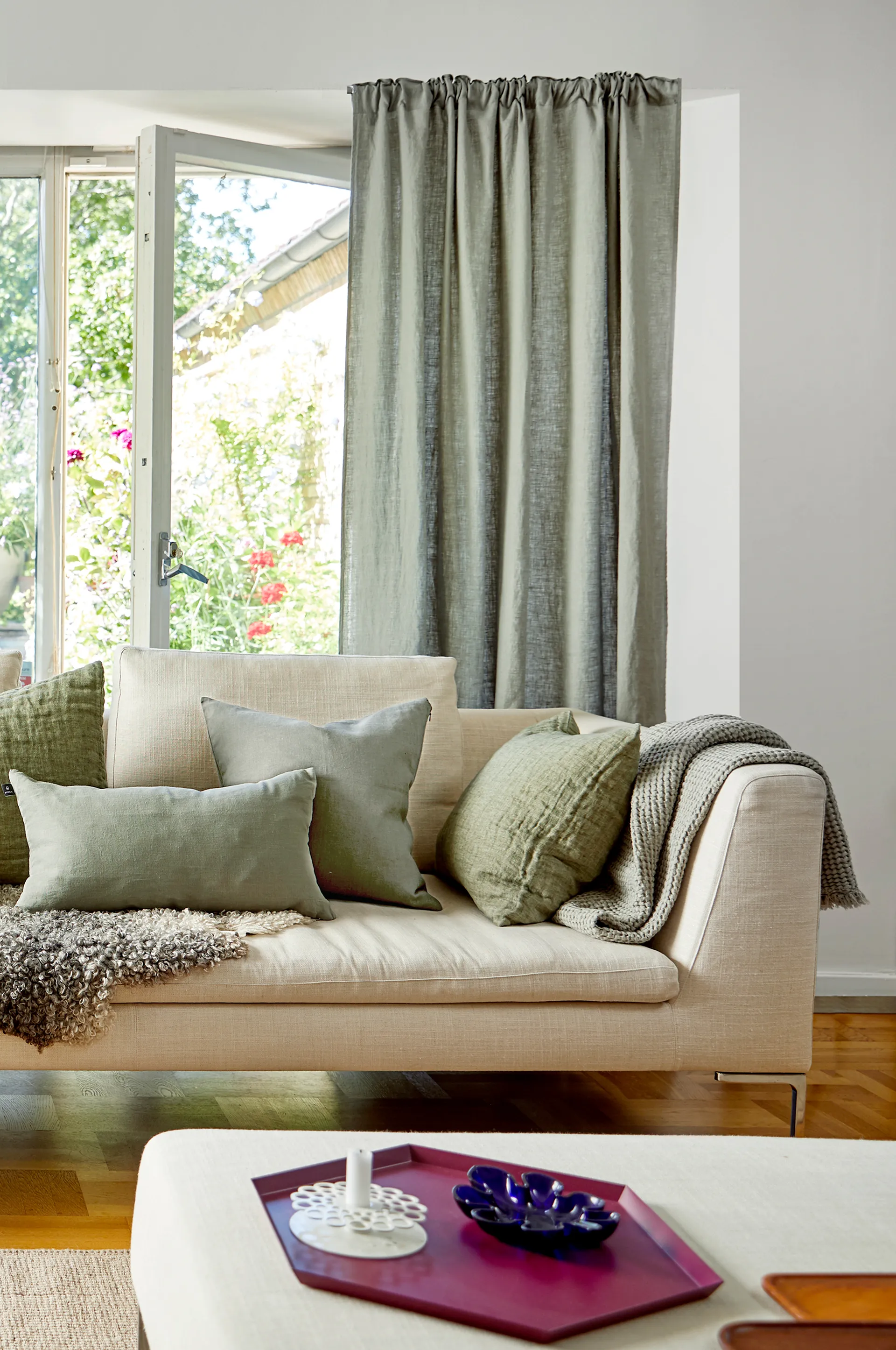 Funda de cojín Sunshine 50x50 cm, Sage Himla