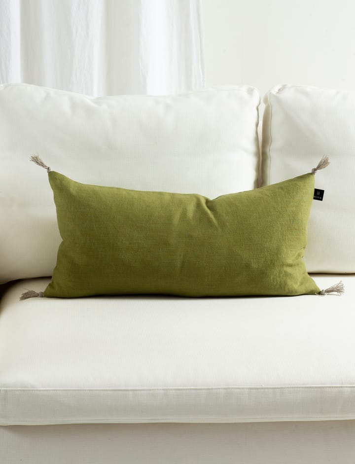 Funda de cojín Sunshine tassel 30x60 cm, Greenery Himla