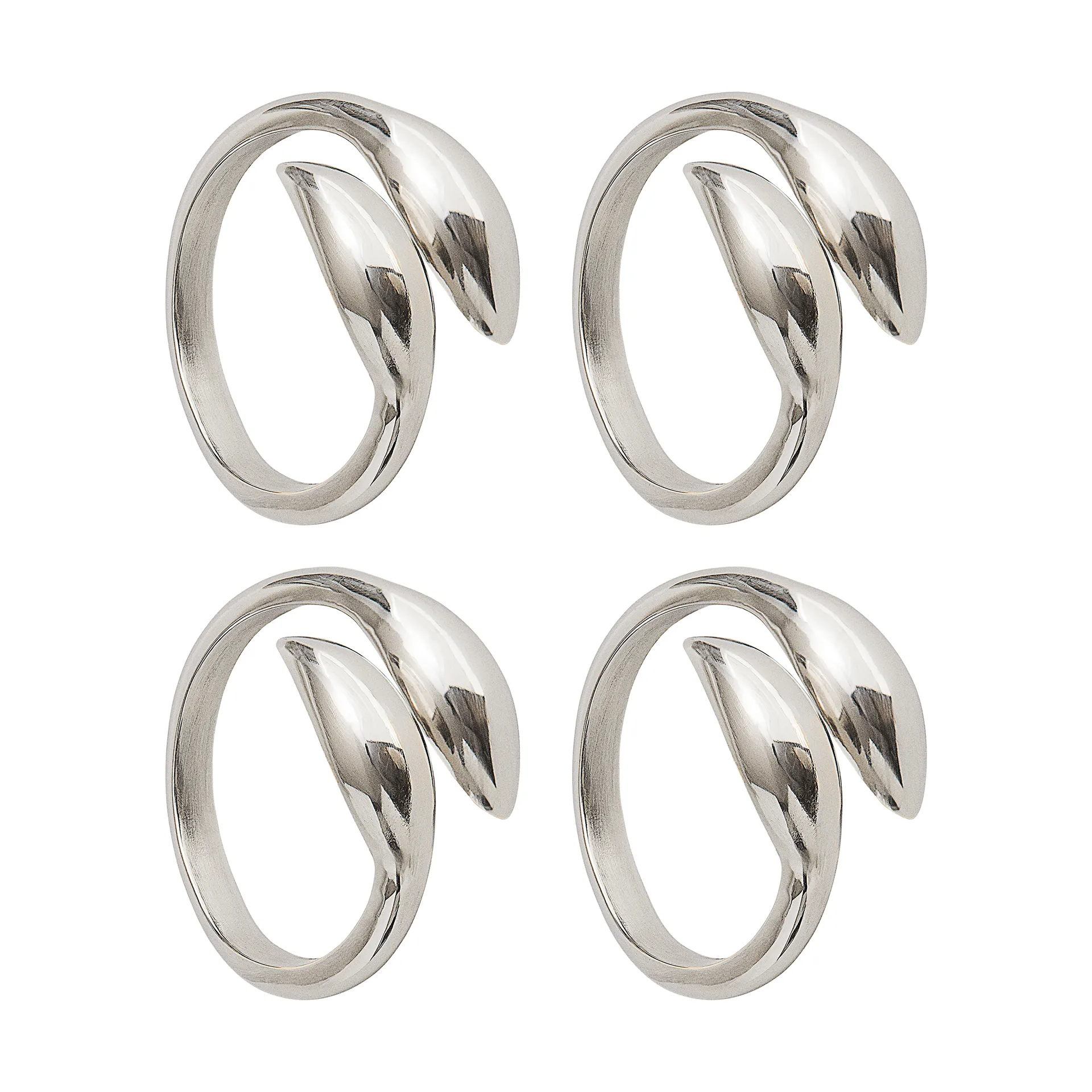 Inverness servilletero, Plateado, 4-pack Himla