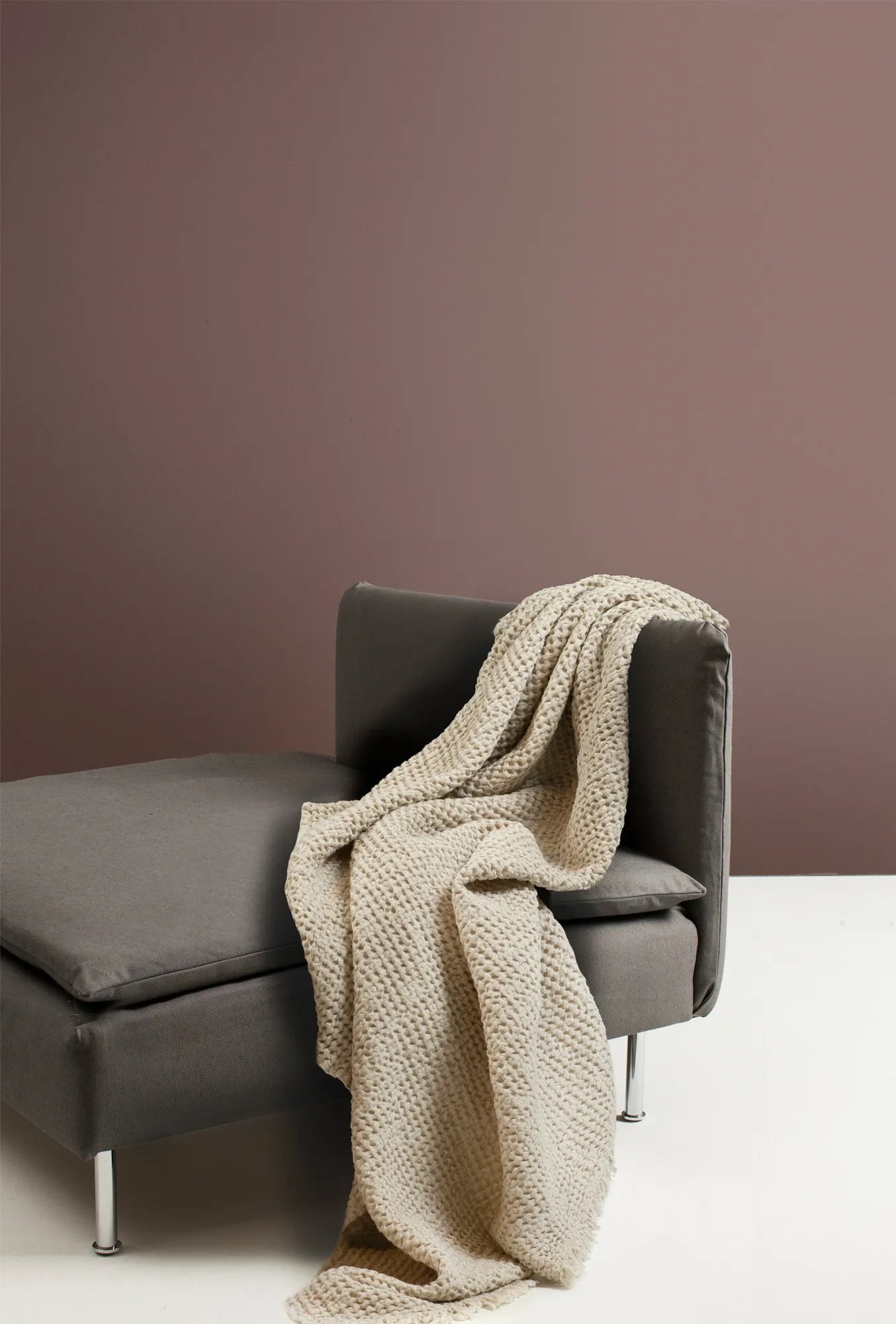 Manta Angeline 130x170 cm, Oatmeal Himla