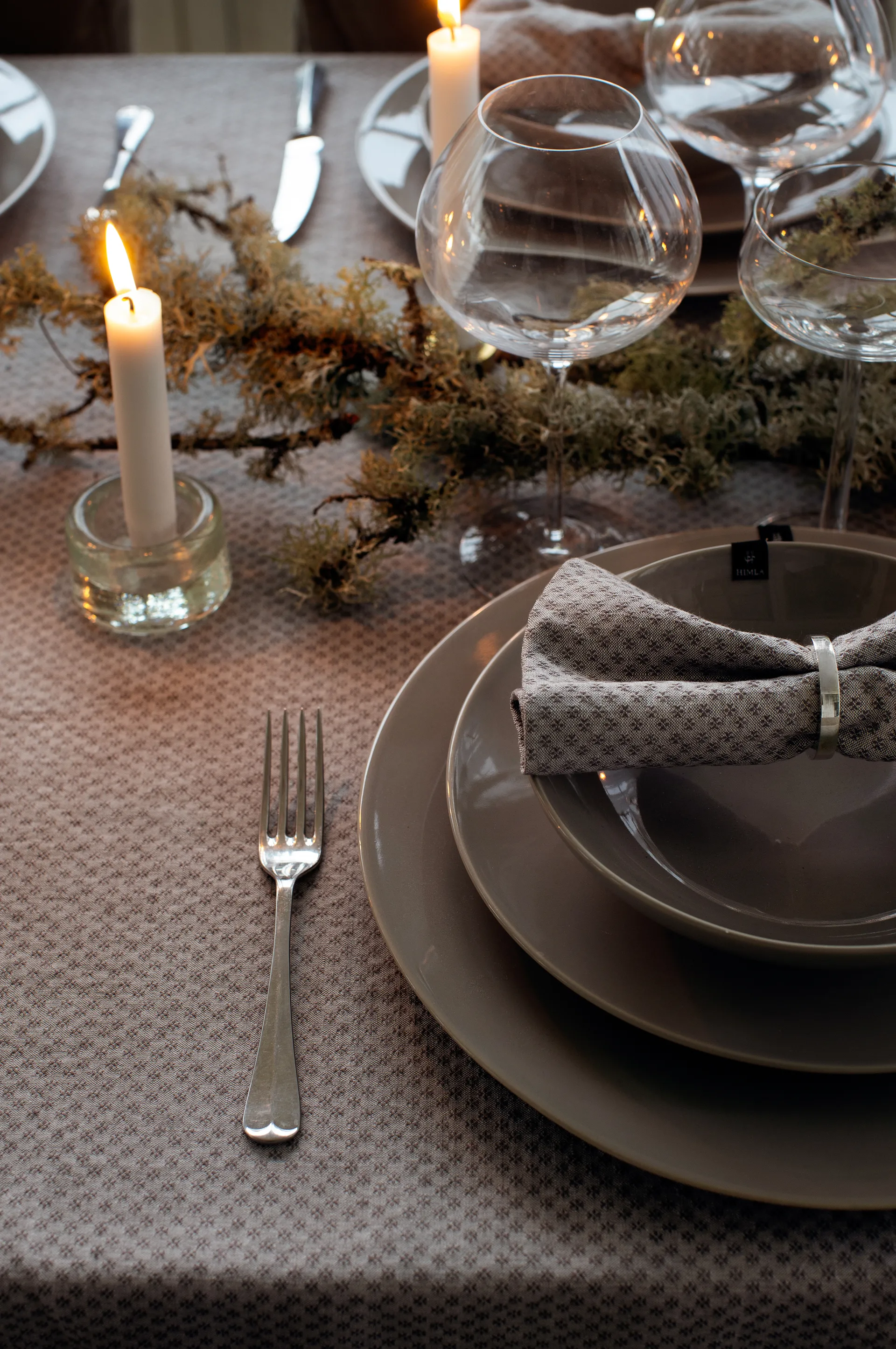 Mantel Julia 145x250 cm, pewter (gris) Himla