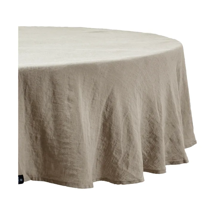 Sunrise mantel redondo de lino - Vintage (gris), Ø220 cm - Himla