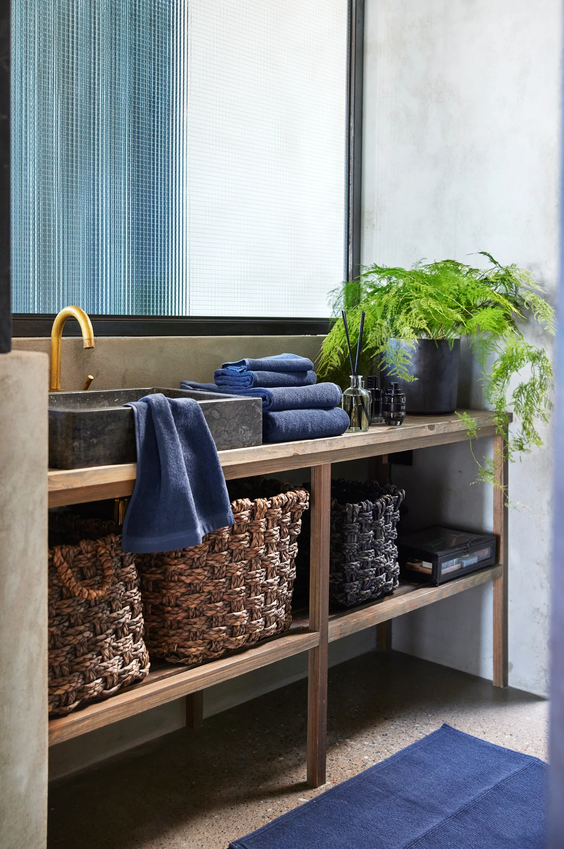 Toalla Lina indigo, 70x140 cm Himla