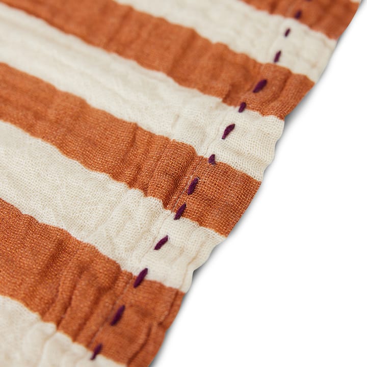 2 Servilletas de algodón Striped 30x30 cm, Tangerine HKliving