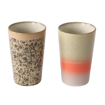 2 Tazas de té 70's - Multi - HKliving